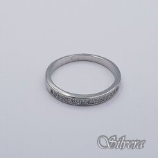 Sidabrinis žiedas su cirkoniais Z346; 17 mm