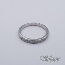 Sidabrinis žiedas su cirkoniais Z346; 18 mm