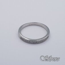 Sidabrinis žiedas su cirkoniais Z346; 19 mm