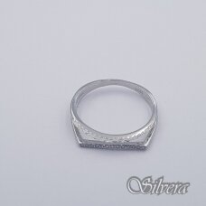 Sidabrinis žiedas su cirkoniais Z398; 16,5 mm