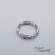 Sidabrinis žiedas su cirkoniais Z459; 18 mm