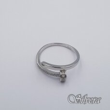Sidabrinis žiedas su cirkoniais Z461; 17,5 mm