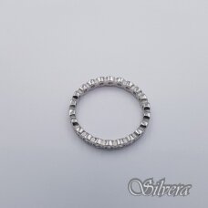 Sidabrinis žiedas su cirkoniais Z462; 17,5 mm