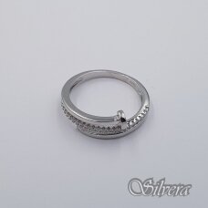 Sidabrinis žiedas su cirkoniais Z480; 19 mm