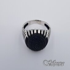Sidabrinis žiedas su cirkoniais Z573; 21 mm