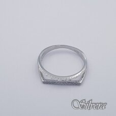 Sidabrinis žiedas su cirkonias Z398; 16 mm