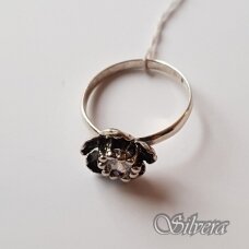 Sidabrinis žiedas su cirkoniu Z1054; 18 mm