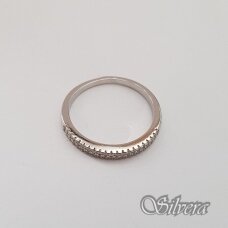 Sidabrinis žiedas su cirkoniais Z180; 19 mm