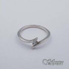 Sidabrinis žiedas su cirkoniu Z501; 17,5 mm