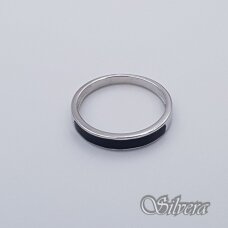 Sidabrinis žiedas su emaliu Z289; 17 mm