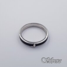 Sidabrinis žiedas su emaliu Z486; 16,5 mm