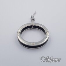 Sidabrinis žiedas su emaliu Z558; 19,5 mm
