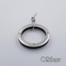 Sidabrinis žiedas su emaliu Z558; 21 mm