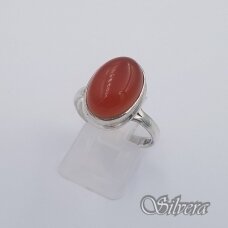 Sidabrinis žiedas su karneoliu Z0083; 19 mm