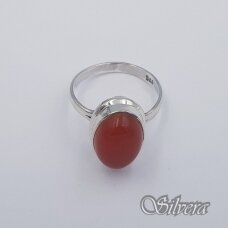 Sidabrinis žiedas su karneoliu Z0083; 19,5 mm