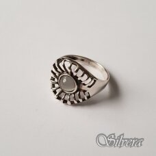 Sidabrinis žiedas su katės akies akmeniu Z060; 19 mm
