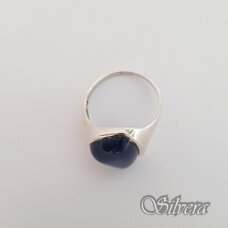 Sidabrinis žiedas su katės akies akmeniu Z1299; 18 mm
