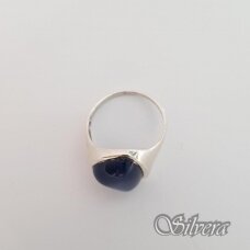 Sidabrinis žiedas su katės akies akmeniu Z1299; 19,5 mm