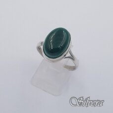 Sudraba gredzens ar malahītu Z0079; 19,5 mm