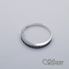 Sidabrinis žiedas su markazitais Z1919; 20,5 mm
