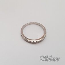 Sidabrinis žiedas su cirkoniais Z180; 16,5 mm