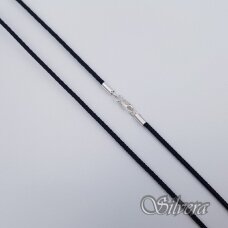 Šilkinė virvutė su sidabro detalėmis GS03; 55 cm