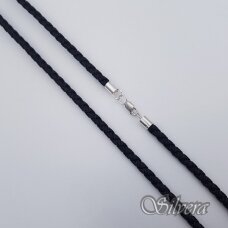 Šilkinė virvutė su sidabro detalėmis GS04; 40 cm