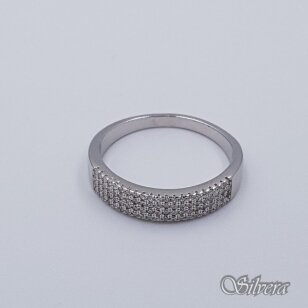 Sidabrinis žiedas su cirkoniais Z230; 17,5 mm