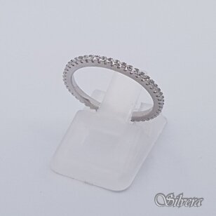 Sidabrinis žiedas su cirkoniais Z245; 18,5 mm