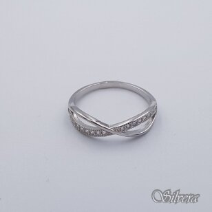 Sidabrinis žiedas su cirkoniais Z254; 19 mm
