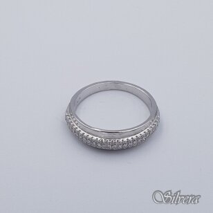 Sidabrinis žiedas su cirkoniais Z318; 17 mm