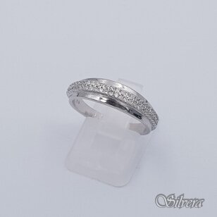 Sidabrinis žiedas su cirkoniais Z318; 18 mm