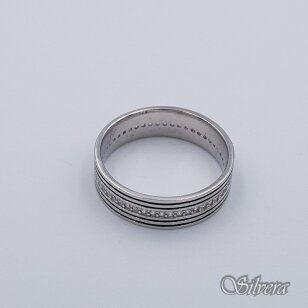 Sidabrinis žiedas su cirkoniais Z321; 19 mm