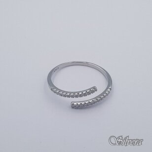 Sidabrinis žiedas su cirkoniais Z393; 19,5 mm