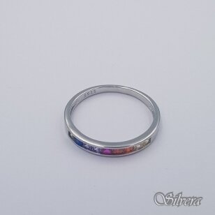 Sidabrinis žiedas su cirkoniais Z394; 16,5 mm