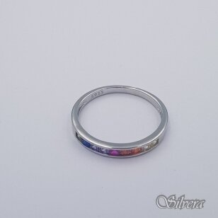 Sidabrinis žiedas su cirkoniais Z394; 17,5 mm