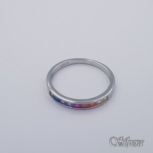 Sidabrinis žiedas su cirkoniais Z394; 18,5 mm