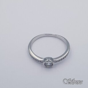 Sidabrinis žiedas su cirkoniais Z395; 19 mm