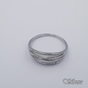 Sidabrinis žiedas su cirkoniais Z397; 16,5 mm
