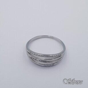 Sidabrinis žiedas su cirkoniais Z397; 19 mm
