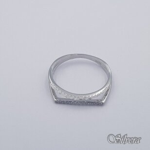 Sidabrinis žiedas su cirkoniais Z398; 17,5 mm