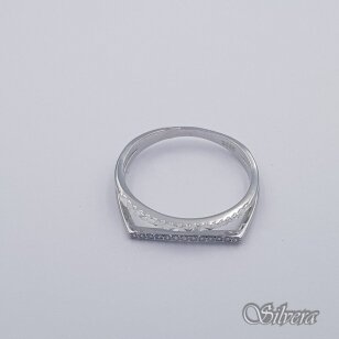 Sidabrinis žiedas su cirkoniais Z398; 18,5 mm