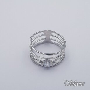 Sidabrinis žiedas su cirkoniais Z399; 17,5 mm