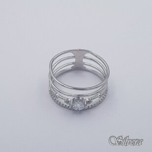 Sidabrinis žiedas su cirkoniais Z399; 19 mm