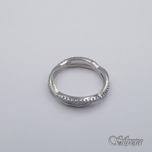 Sidabrinis žiedas su cirkoniais Z459; 19 mm