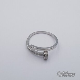 Sidabrinis žiedas su cirkoniais Z461; 17,5 mm