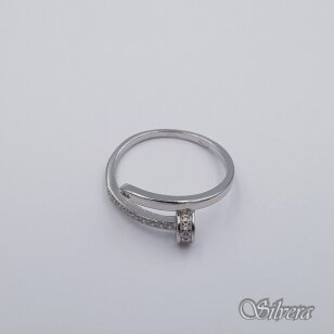 Sidabrinis žiedas su cirkoniais Z461; 18,5 mm