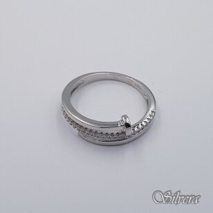 Sidabrinis žiedas su cirkoniais Z480; 18,5 mm