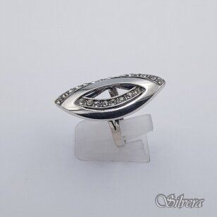Sidabrinis žiedas su cirkoniais Z503; 17,5 mm