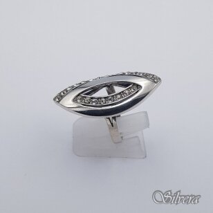 Sidabrinis žiedas su cirkoniais Z503; 19 mm